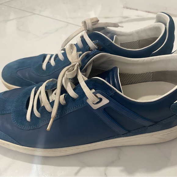 Louis Vuitton Blue Leather Sneakers - Picture 4 of 10